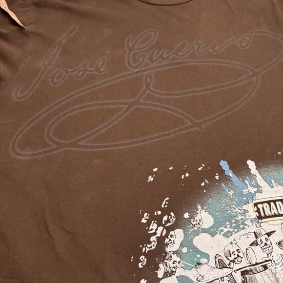 Jose Cuervo Tradicional Tequila T-Shirt Black Blue Skeletons Men’s XL Halloween - Picture 8 of 9